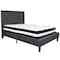 Flash Furniture Roxbury Full Platform Bed Set, Dark Gray SL-BM-30-GG - alternate 2